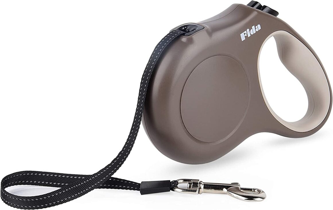 brown retractable leash for cats or small dogs